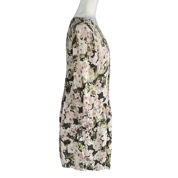 Sundance Floral Print Pintucked Pleated Prairie Dress - S - Picture 5 of 11